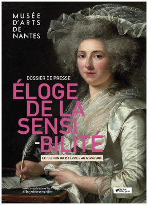 Affiche Eloge de la sensibilité, musée d'art de Nantes