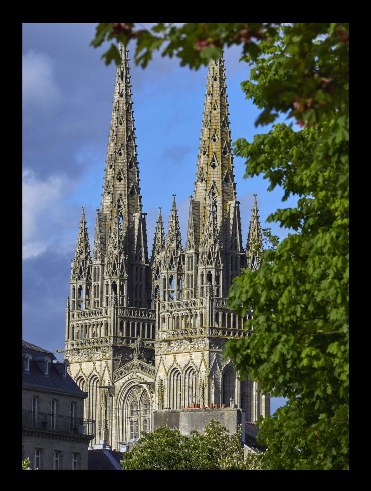 fleches de la cathédrale de Quimper