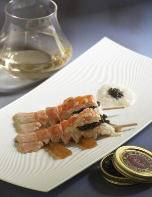 grosses langoustines caviar d aquitaine gelée au sauterne , Guy Guilloux