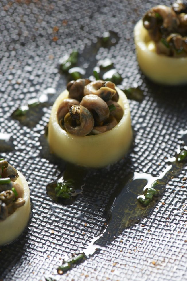 Petites bouchées de princesse amandine aux bigorneaux , Henri Pellen