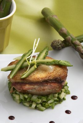 tournedos de lieu jaune, risotto d 'asperges , Guy Guilloux