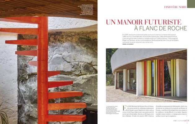 Un manoir futuriste à flanc de roche , Finistère , Vmf